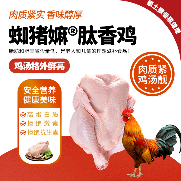 蜘猪嫲®肽香鸡*闪冻锁鲜真空包装